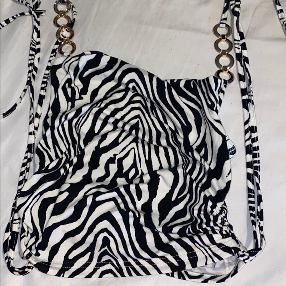 Zebra Halter Top - Picture 3 of 3